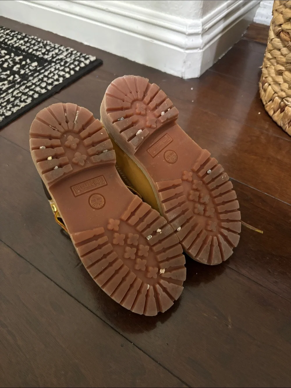 Timberland Kids Wheat/Tan Nubuck Lace-Up Boots